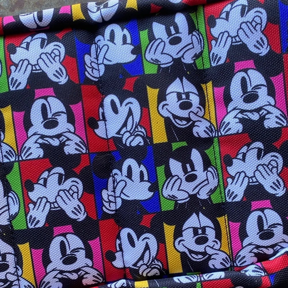Disney Mickey & Co. Color Block Mickey Selfies Graphic Print Fanny Pack Bag. NWT